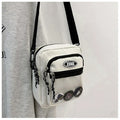 Korean Fashion Crossbody Bags for Women and Men Unisex Itabag Transparent Pocket Phone Bag and Purse Small Shoulder Bag Ita Bag