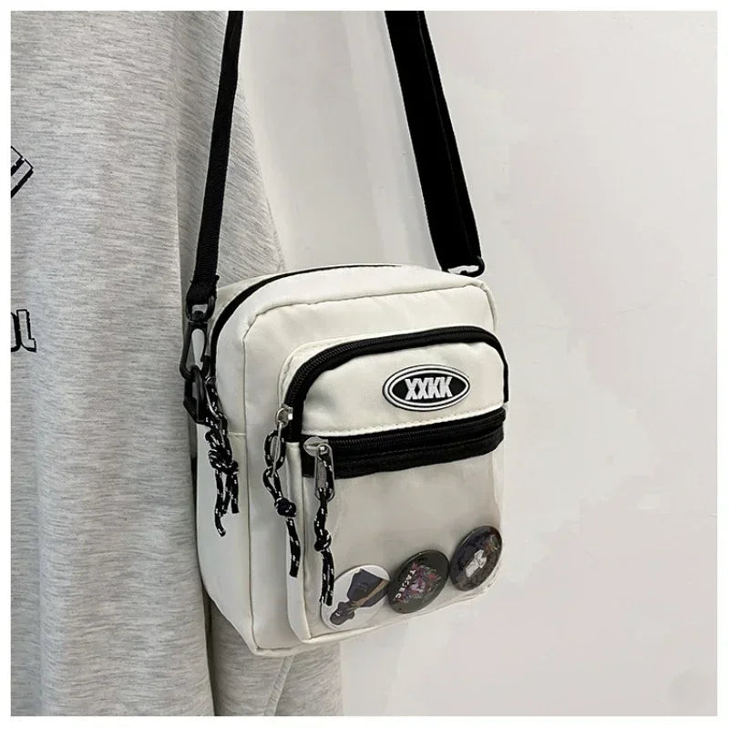 Korean Fashion Crossbody Bags for Women and Men Unisex Itabag Transparent Pocket Phone Bag and Purse Small Shoulder Bag Ita Bag
