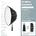 Ambitful FS 40/60/80 PRO Quick Release Softbox Standard Detachable Bowens Mount Octagon Softbox For Studio LED Video COB Ligh