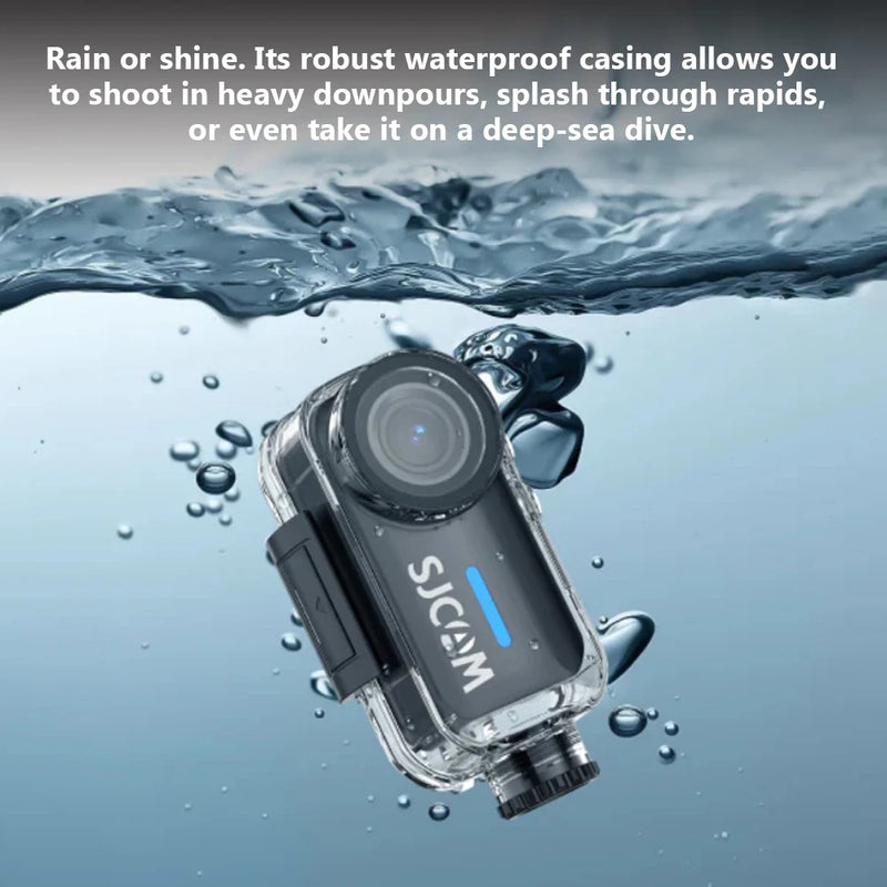 SJCAM C110 Thumb Camera 4K Waterproof 30m with Case EIS Action Camera for Vlogging Skiing Cycling Hiking Fishing Outdoor Sport