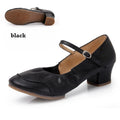 Women Dance Shoes Soft Sole Mid Heel Square Dance Shoes for Adults All Seasons