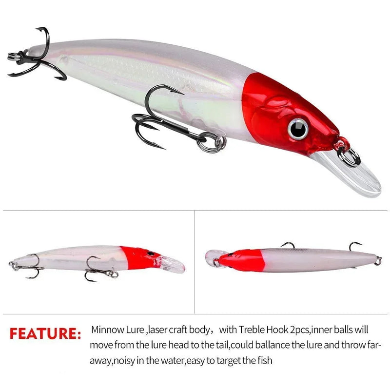 Bait Minnow 7g 14g 40g Luminous Bionic Fake Plastic Hard | SAMAG
