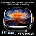 S99 Smartwatch 2.4inch Larger Amoled Screen Android 13.0 5G LTE Smart Watch With 190° Rotating Camera 2100Mah Battery App Store