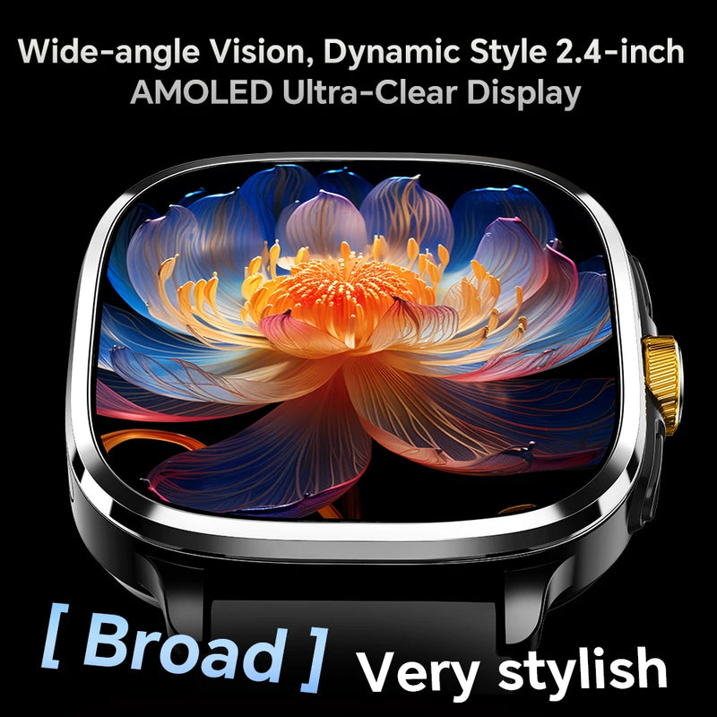 S99 Smartwatch 2.4inch Larger Amoled Screen Android 13.0 5G LTE Smart Watch With 190° Rotating Camera 2100Mah Battery App Store