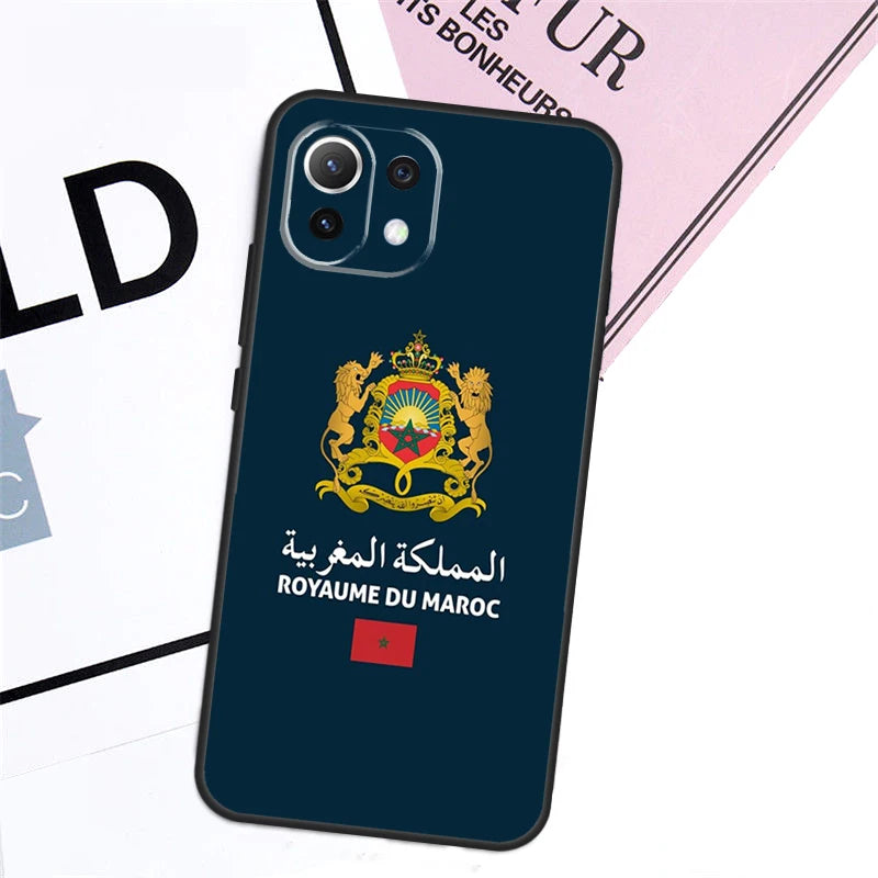 Morocco Flag Passport Case For Xiaomi 13T Pro 14 11T 12T 12 13 Lite POCO F5 X3 X4 X5 X6 Pro F3 M5s M6 Pro Cover
