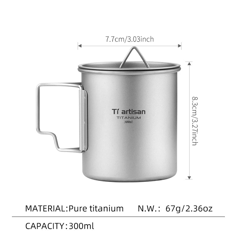 Tiartisan Outdoor Titanium Lightweight Portable Tea - Visuel 11 | SAMAG
