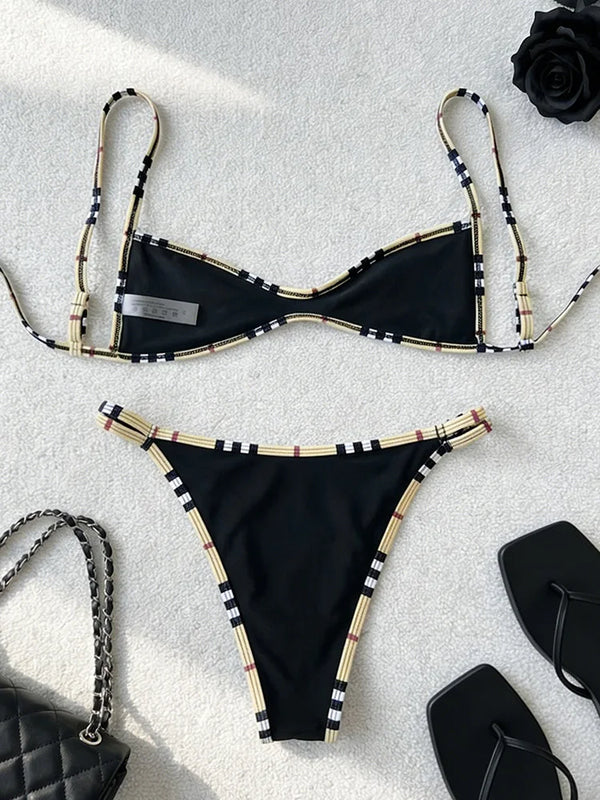 Push Up Bikini Two Piece Swimsuit Sexy Set String | SAMAG