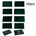 1 Set, (Including 8PCS) Flocking Jewelry Box Jewelry Tray
