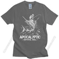 Fashion Marlin Fishing Apocalyptic T Shirt Men's Short Sleeve Fish T-Shirt Fathers Day Fisherman Summer Tshirt Cotton Top