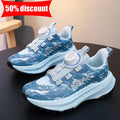 Childrens Sneakers Rotating Buckle New Anti Slip Comfort Mesh Student Boys Outdoor Ultra Light Soft Sole Training Running Shoes