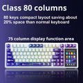 AULA L99 Intelligent Screen Mechanical Keyboard Bluetooth Wireless Tri-mode Night Gaming Laptop Keyboard 8000mAh Raindrop Switch