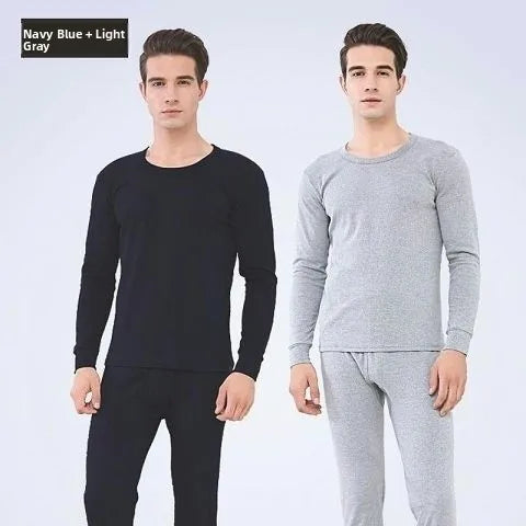 Thickened Fleece Warm Underwear Set for Men And Women Seamless Cotton Wool Shirt Large Size Winter Thermal Autumn Clothes