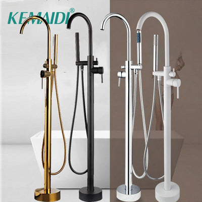 KEMAIDI Golden Plated Bathtub Filler Shower Roman Tub | SAMAG