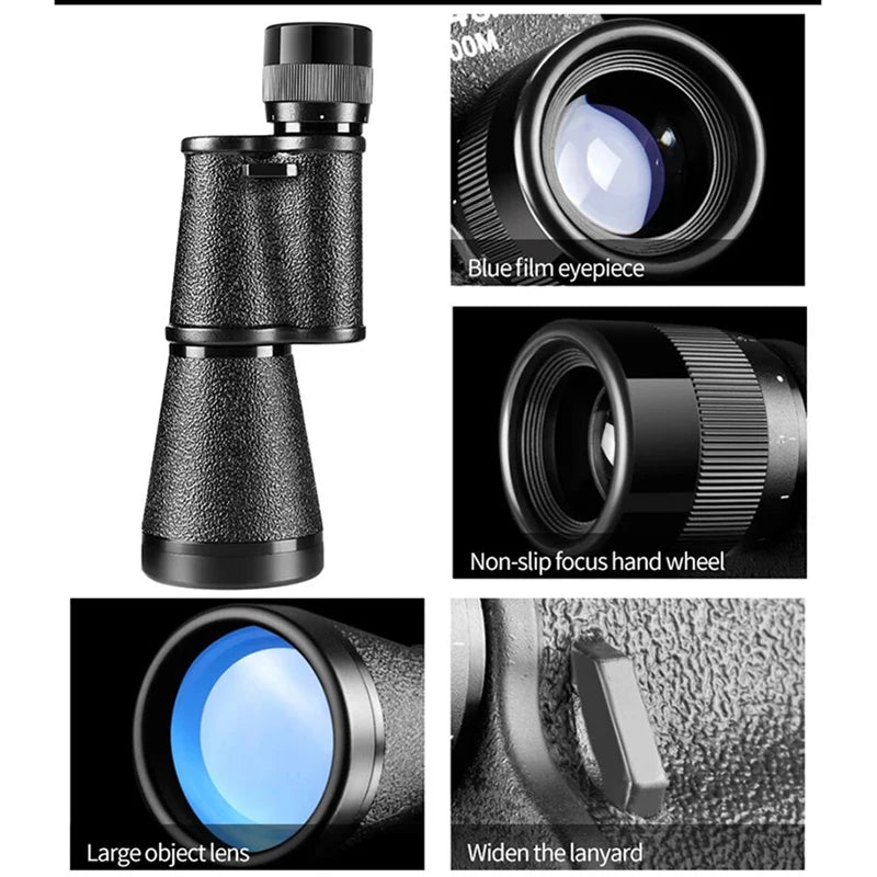 8X30/10X40/12X45 Military Monocular HD High Quality Portable Telescope Long Range Professional Telescope For Outdoor Camping