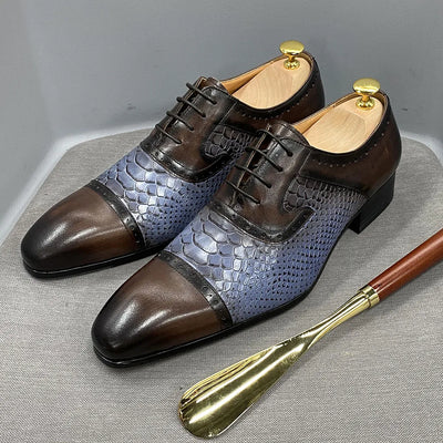 DANIEL WAFER Real Cow Leather Men's Dress Shoes Handmade | SAMAG