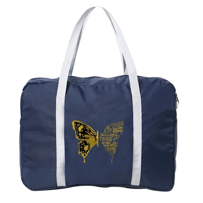 Handbags Luggage Travel Bag Large Capacity Fashion Weekend Overnight Boston Bag Travel Carry Pack Butterfly Printing Series