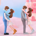 Romantic Couple Figurines Garden Decor Micro Landscape Miniature Home Decoration DIY Craft Pendant Set Outdoor Scene Gift