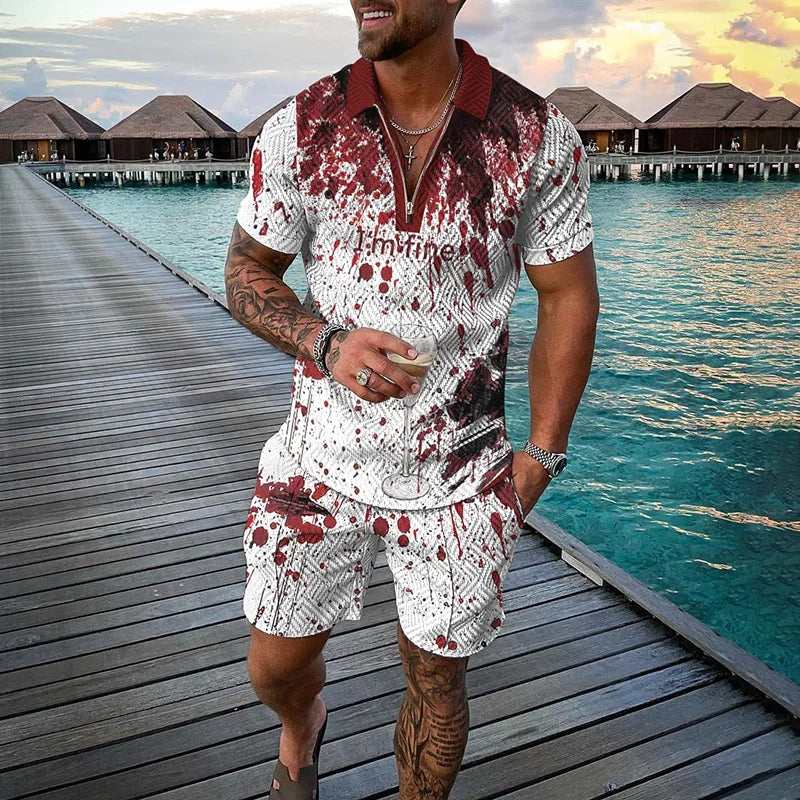 Men's Clothing Tracksuit Sets 3D Print Color Squares | SAMAG