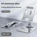 Fashion Universal Foldable Desk Phone Holder Mount Stand For iPhone 12-17 Mobile Phone Holder Tablet Desktop Metal Holder