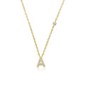 ANDYWEN 925 Sterling Silver Gold Small 26 Letters A- Z Zircon CZ Pendant Monogram Necklace Me 2020 Initial Alphabet M A Jewelry