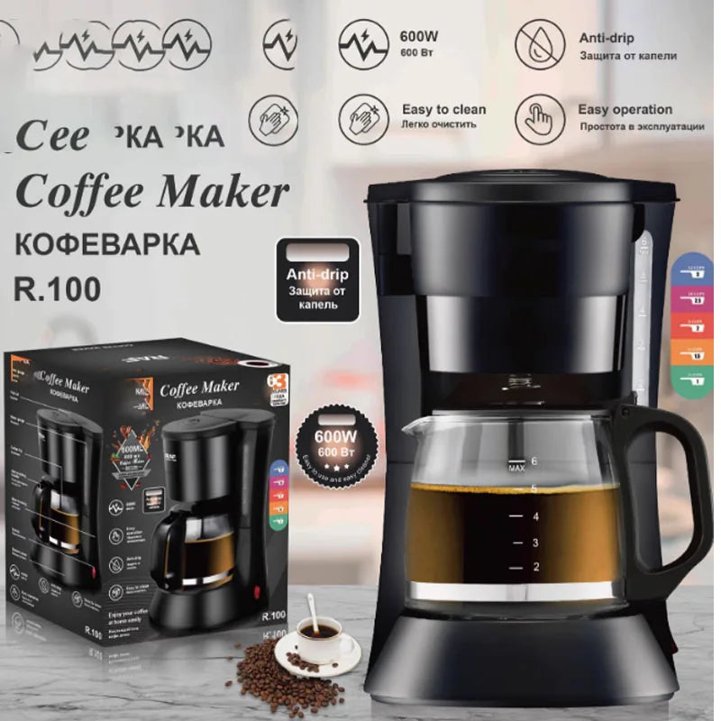 DonlimCM-4291 Tea Maker Coffee Mechanical Teapot Tea Maker Glass Teapot Filter Accessories