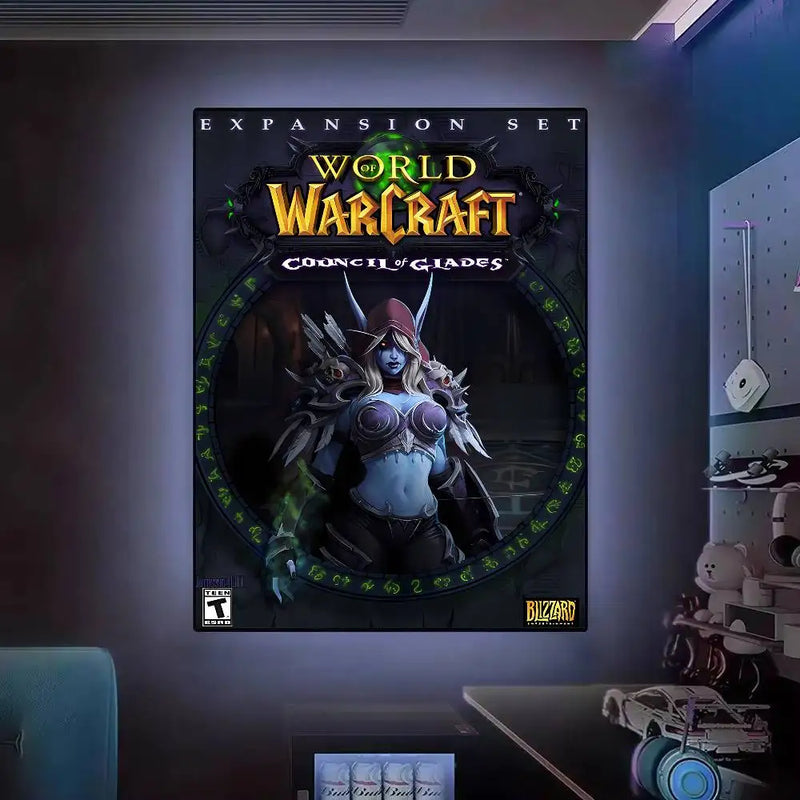 Poster High Quality Print Waterproof Wall Art Sticker For Bar Living Room Decor Gift World Of Warcraft Hot Video Game