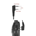 Walkie Talkie Headset for Transceiver Air Tube PTT Headphone 2 Pin Radio Earphones for Kenwood Baofeng UV 5R