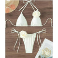 Sexy Rose Flower Bikini Beachwear Swimwear Thong Women | SAMAG