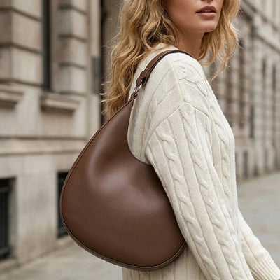 BURMINSA Genuine Leather Hobo Bag For Women Vintage Soft | SAMAG