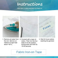 2PK Fabric 12mm*3m Blue on White IRON Tapes TZe-FA4 TZ FA231 TZe-FA531 TZe-FAE3 for Brother Label Printers P-touch