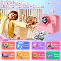 Digital Children Instant Print Camera,  Video Recording, with 32G Card and Thermal Printing, Kids Educational Toy Gift