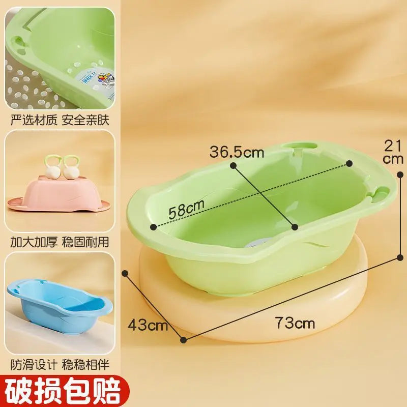 Extra-thick baby bath basin, baby bathtub,children's large size,infant and toddler sitting and lying bath bucket,children's bath