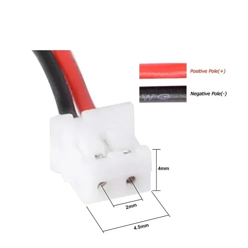 3.7V Lipo Battery Ph2.0 Plug Rechargeable Lithium Battery 3.7V For PS4 Humidifiers GPS Navigation  Bluetooth Speaker MP3 MP4
