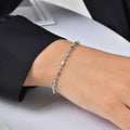 Goxygen Dainty Silver Color Stackable Bracelet Stainless Steel Beads Thin Chain for Women Men Jewelry Sets Gifts