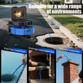 Sewer Inspection Camera -512Hz Self-Leveling Sewer Camera with 23mm Probe 5X Zoom , Waterproof Endoscope Camera with 12 LEDS
