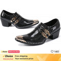 New Mens Dressing Shoes Luxury Silver Serpentine Breathable Designer Fashion Male Flats Gentleman Pointed Toe Zapatillas Hombre