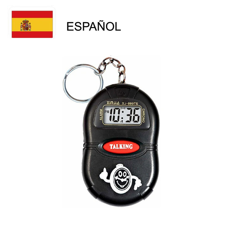 A Talking Clock that Speaking the Time. Digital Alarm Clock for the Blind, Elders or Children. Time Reporting and Hourly Chime