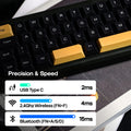 EPOMAKER TH40 VIA Ultra-Compact 40% Layout Hot-Swap Gasket-mounted Wired/Bluetooth/2.4G Wireless Mechanical Keyboard