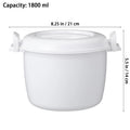 Microwave Rice Cooker Household Micro-Wave Oven Microwaveable Steamer Plastic Pasta Pot Microwaveable Rice Cooker
