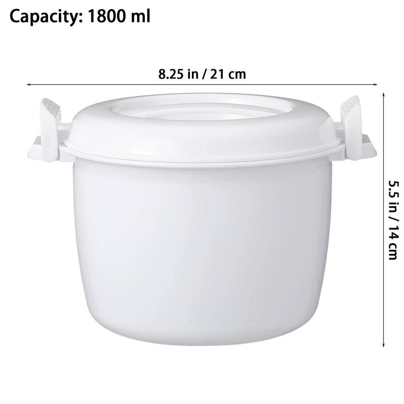 Microwave Rice Cooker Household Micro-Wave Oven Microwaveable Steamer Plastic Pasta Pot Microwaveable Rice Cooker