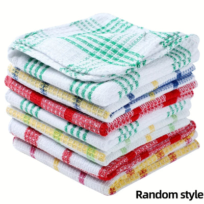 3/5/10/ Plaid Kitchen Towels - Double-Sided Non-Shedding | SAMAG