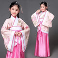 chinese Folk Dance new year clothes traditional hanfu for girls kids dragon dress ancient Stage Carnival costume Clothing skirt
