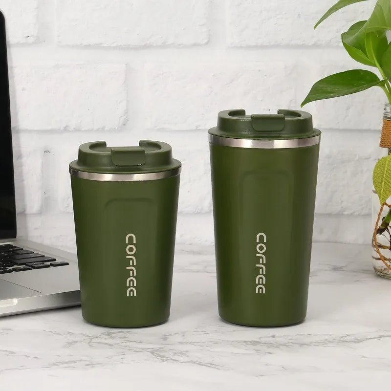 380/510ML Thermos Coffee Mug Double Wall Stainless Steel Thermo Bottle Car Thermal Cup Cold and Hot Outdoor Sports Vacuum Flask