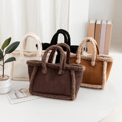 Women's Plush Crossbody Handle Bag Autumn Winter Elegant | SAMAG