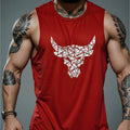 New Men's Outdoor Casual T-Shirt Gym Exercise Sleeveless Shirt Mens Summer Loose Undershirt Running Vest Fashion Casual Clothing