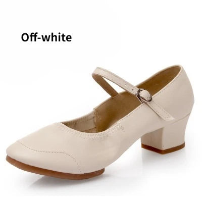 Women Dance Shoes Soft Sole Mid Heel Square Dance Shoes for Adults All Seasons