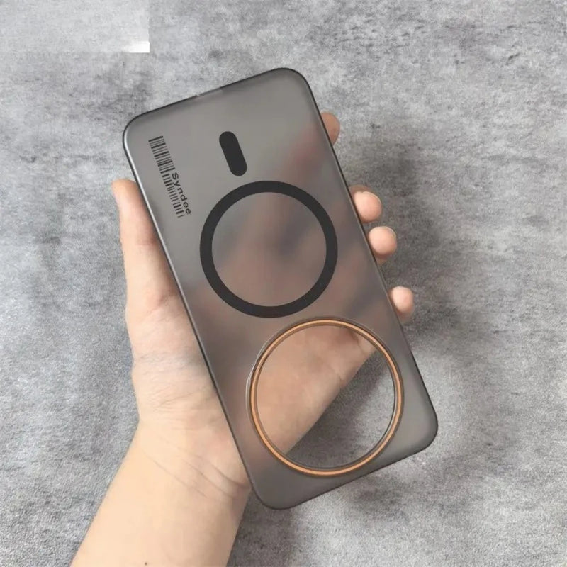 Fashion Translucent Frosted PC Magnetic Charging Phone Cover For Honor Magic8 8Pro 8Lite X70 X9D 5G Shockproof Protect Slim Case