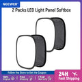 Neewer 2 Pcs LED Light Panel Softbox for 660 LED Panel Foldable Light Diffuser for Photo Studio Shooting Portrait Photography