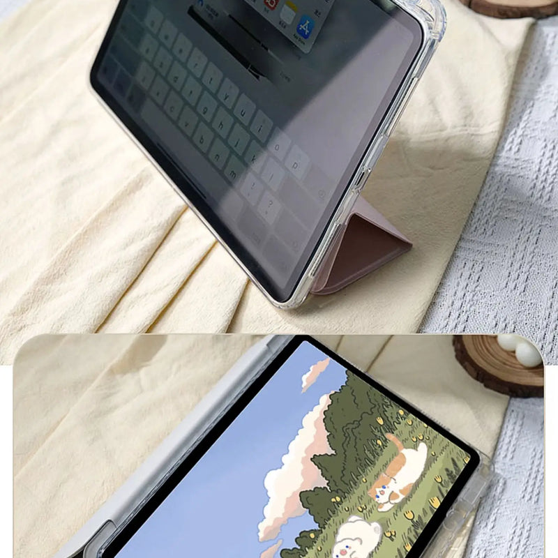 For 2025 iPad Air 11 Case iPad 10th Generation  11th A16  9th Mini6 7 13in iPad Pro11 4 5 10.9in 12.9 M2 M3 M4 M5 Holder Case