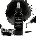 30ML Black & White Tattoo Ink, Professional Tattoo Black Ink with High Brightness and Fine Particles for Easy Application.